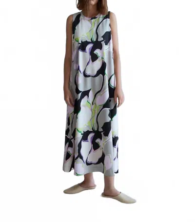 Psophia Cotton Dress With Oyster Print In Multi