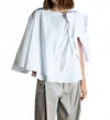 Psophia Cotton Poplin Shirt In White In White
