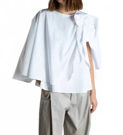 Psophia Cotton Poplin Shirt In White