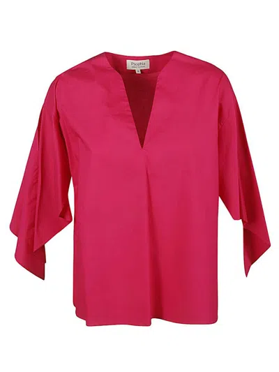 Psophia Cotton V-neck Top