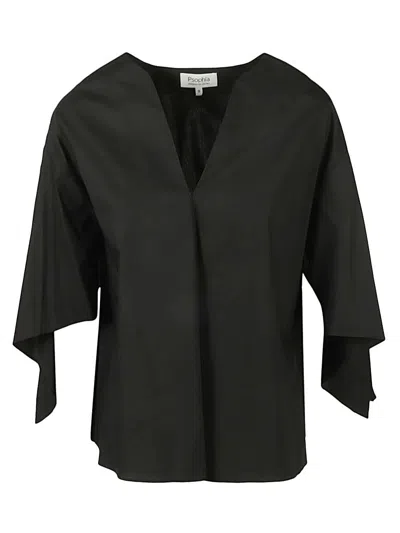 PSOPHIA PSOPHIA COTTON V NECK TOP