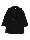 Psophia Double-breasted Jacket In Black