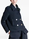 Psophia Double-breasted Buttoned Jacket In Black