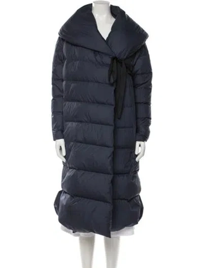 Pre-owned Psophia Down Parka In Blue