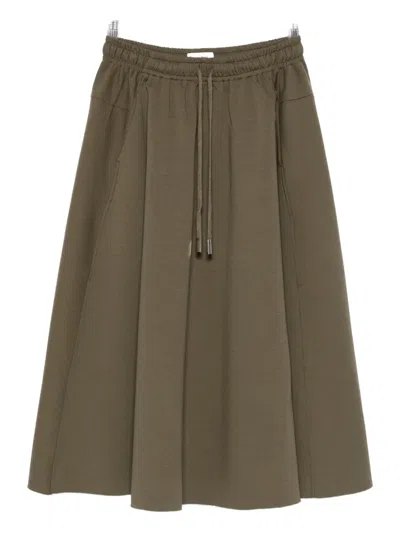 Psophia Drawstring Skirt In Green