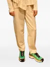 Psophia Drawstring Track Pants In Yellow