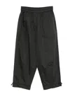 Psophia Drawstrings Cropped Trousers In Black