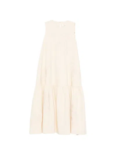 Psophia Floral Sleeveless Dress In Neutral