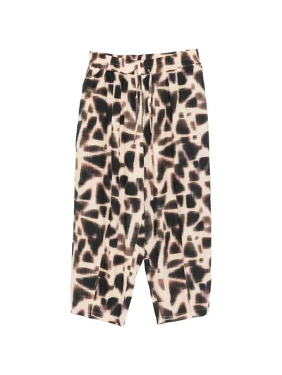 Psophia Geometric-print Drawstring Trousers In Multi