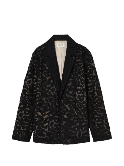 Psophia Leopard-jacquard Blazer In Multi