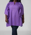 Psophia Mini Swing Tunic In Passiflora In Purple