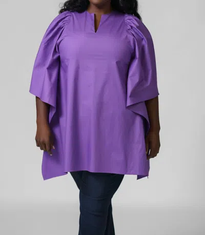 Psophia Mini Swing Tunic In Passiflora In Purple