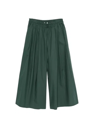 Psophia Pleated Drawstring Trousers In Blue