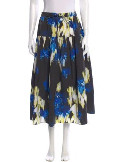 Pre-owned Psophia Printed Midi Length Skirt In Multi