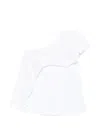 Psophia Ruffled One-shoulder Top In White