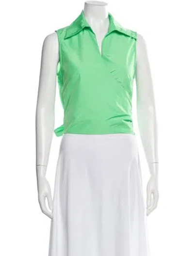 Pre-owned Psophia Sleeveless Top In Blue