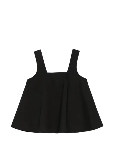 Psophia Square-neck Top In Black