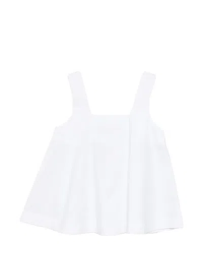Psophia Square-neck Top In White