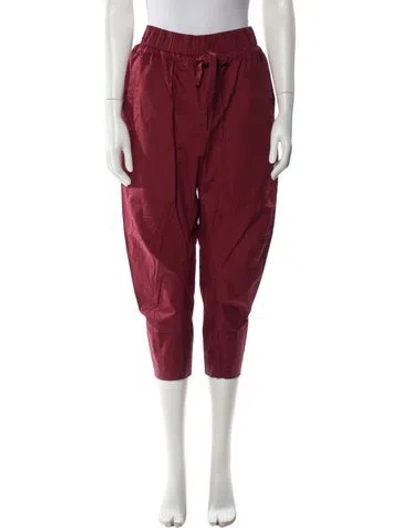 Pre-owned Psophia Straight Leg Pants In Red