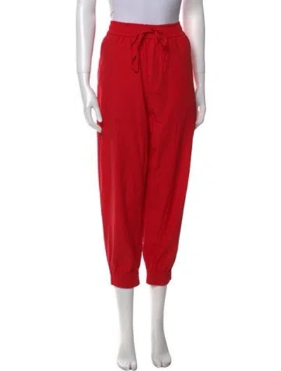 Pre-owned Psophia Straight Leg Pants In Red