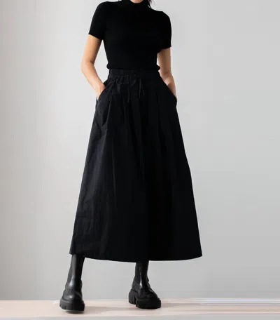 Psophia Taffeta Palazzo Pants In Black