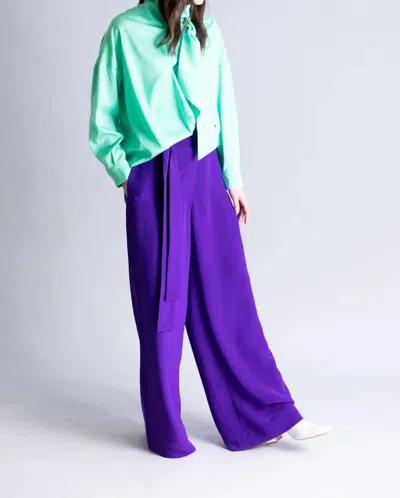Psophia Trousers In Bluebonnet In Multi