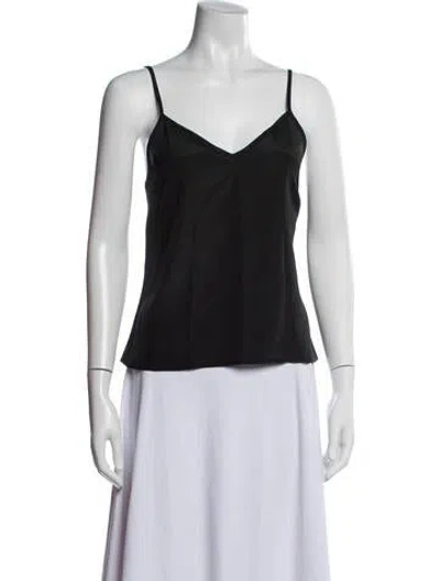 Pre-owned Psophia V-neck Sleeveless Top In Blue
