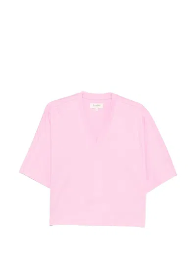 Psophia V-neck T-shirt In Pink