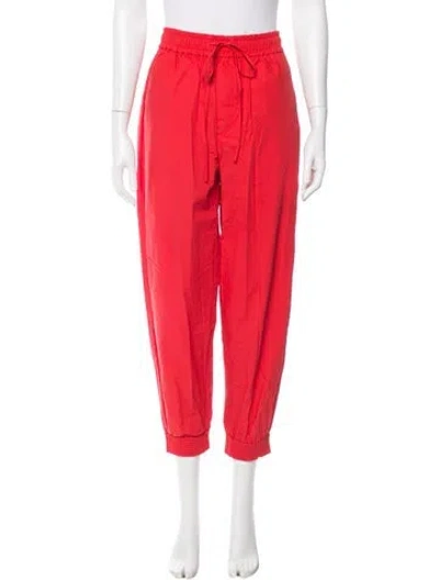 Pre-owned Psophia Wide Leg Pants In Red