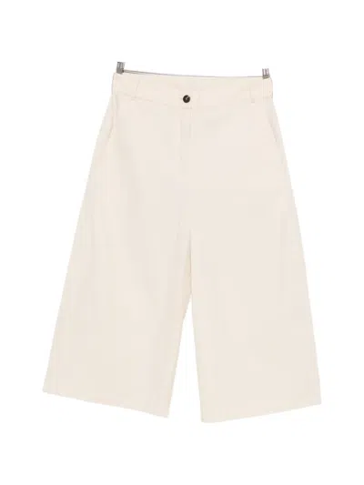 Psophia Wide-leg Cropped Trousers In Neutral