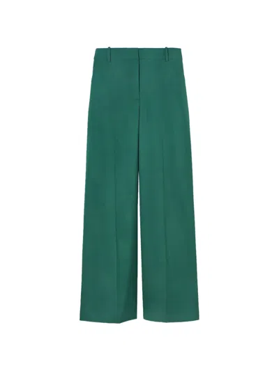 Psophia Wide-leg Tailored Palazzo Pants In Green