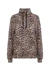 Psophia Women's Printed Tailoring Sweatshirt In Animal Print In Brown