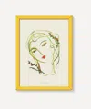 Pstr Studio Coco Schneider Dame Coloree Framed Print