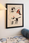 Pstr Studio Enikő Eged Red Starred Boots Frameless Art Print At Urban Outfitters