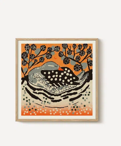 Pstr Studio Eniko Eged Sleeping Duck Framed Print