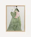 Pstr Studio Green Coat La Poire Framed Print