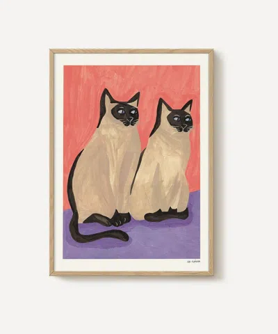 Pstr Studio Iga Kosicka Twins Framed Print