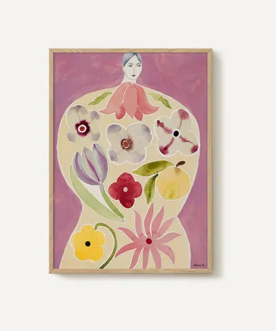 Pstr Studio La Poire Apple Coat Framed Print