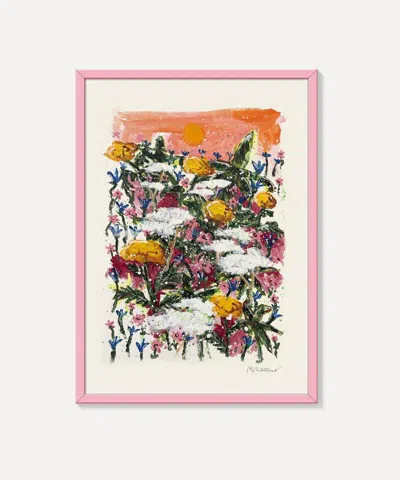 Pstr Studio Marigolds In Greece Robert M'llard Framed Print
