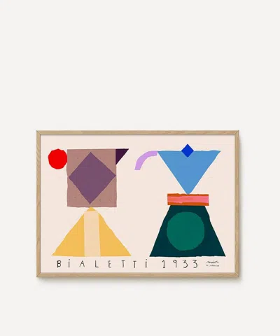 Pstr Studio Matias Larrain Bialetti Framed Print