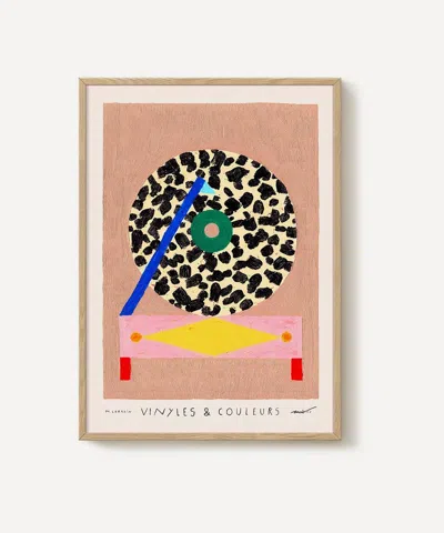 Pstr Studio Matias Larrain Vinyles & Couleurs I Framed Print