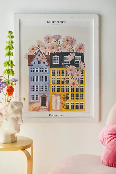 Pstr Studio Matos Blomsterhuse - København Frameless Art Print At Urban Outfitters In Multi