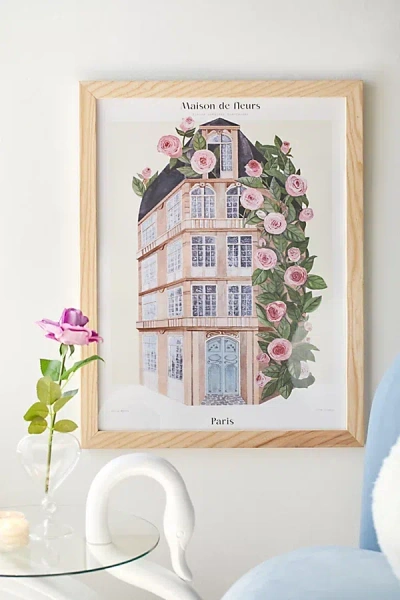 Pstr Studio Matos Maison De Fleurs - Paris Art Print At Urban Outfitters In Multi