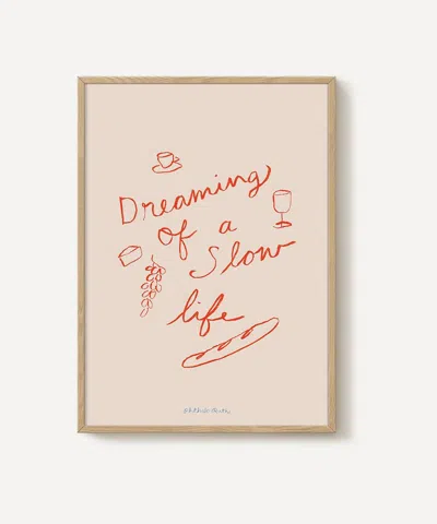 Pstr Studio Phthalo Ruth Slow Life Framed Print