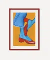 Pstr Studio Roxanne Bayman Red Heels Framed Print