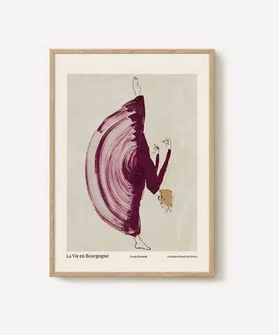 Pstr Studio Sissan Richardt La Lie En Bourgogne Framed Print