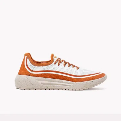 Psudo Men's Court Shoes In White/orange