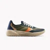 Psudo Men's Court Sneakers In Military Fatigue In Multi