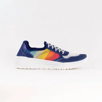 Psudo Women's Court Sneaker In Blue / Multi