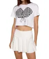 Psundays Paddles Up Crop Shirt In White In White